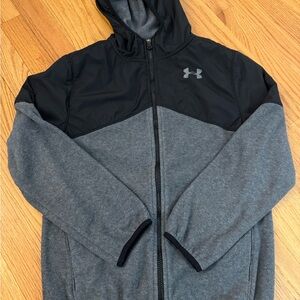Under Armour Men's Performance Jacket in Black and Gray fleece